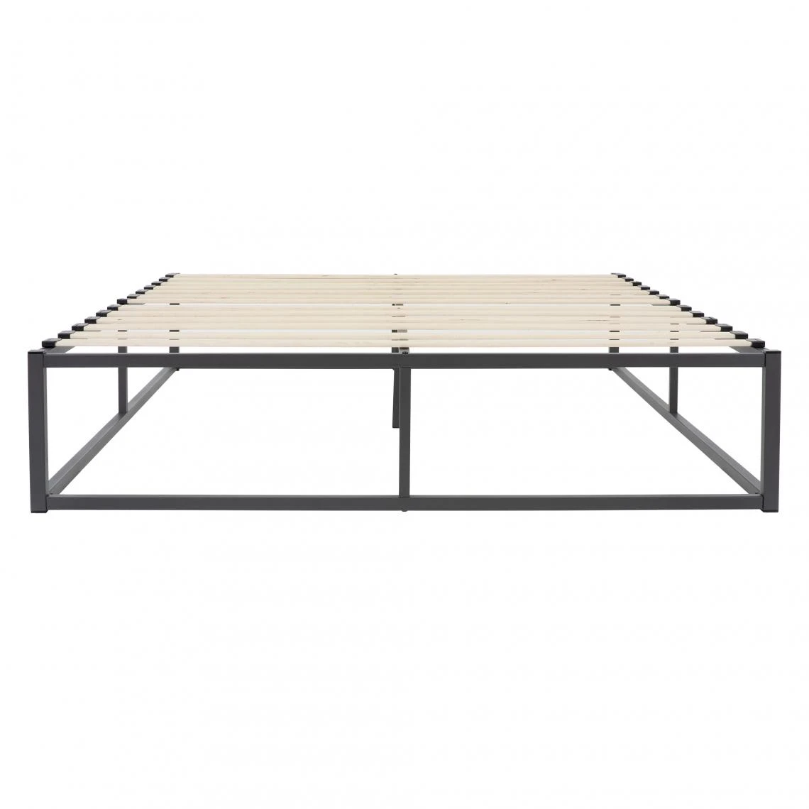 Ml-design Cadre De Lit En Acier Sommier à Lattes Anthracite Chambre à Coucher ... – Image 2