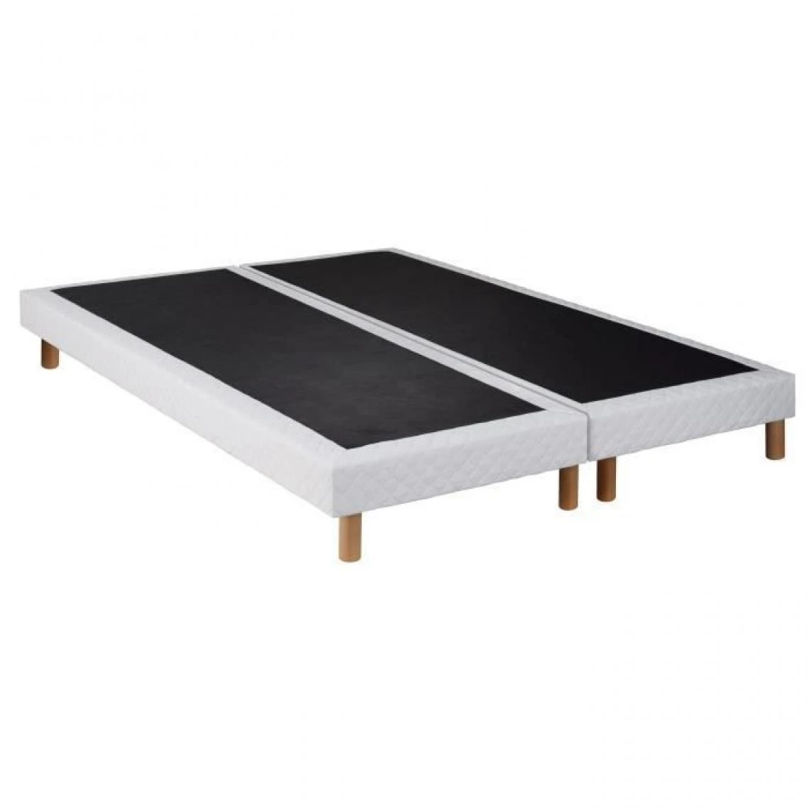 CREASOM Sommiers 2 X 90 X 200 - 14 Lattes Fixes - BLANC - BANYAN â Image 2