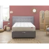 Ensemble Lit Coffre Epeda HERCULE 2 En 1 - Velours Gris Souris 160x200
