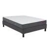 Vente-unique Ensemble Sommier Déco En Kit + Matelas Ressorts Ensachés 5 Zones Acc...
