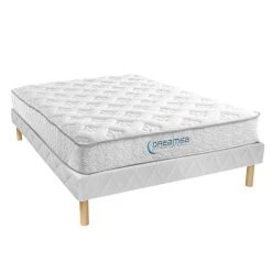 Vente-unique Ensemble Sommier + Matelas Ressorts Ensachés ép22cm SERENITE De DREA...