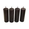 Avenue Literie Jeu De 4 Pieds Bois Acajou H 17 Cm