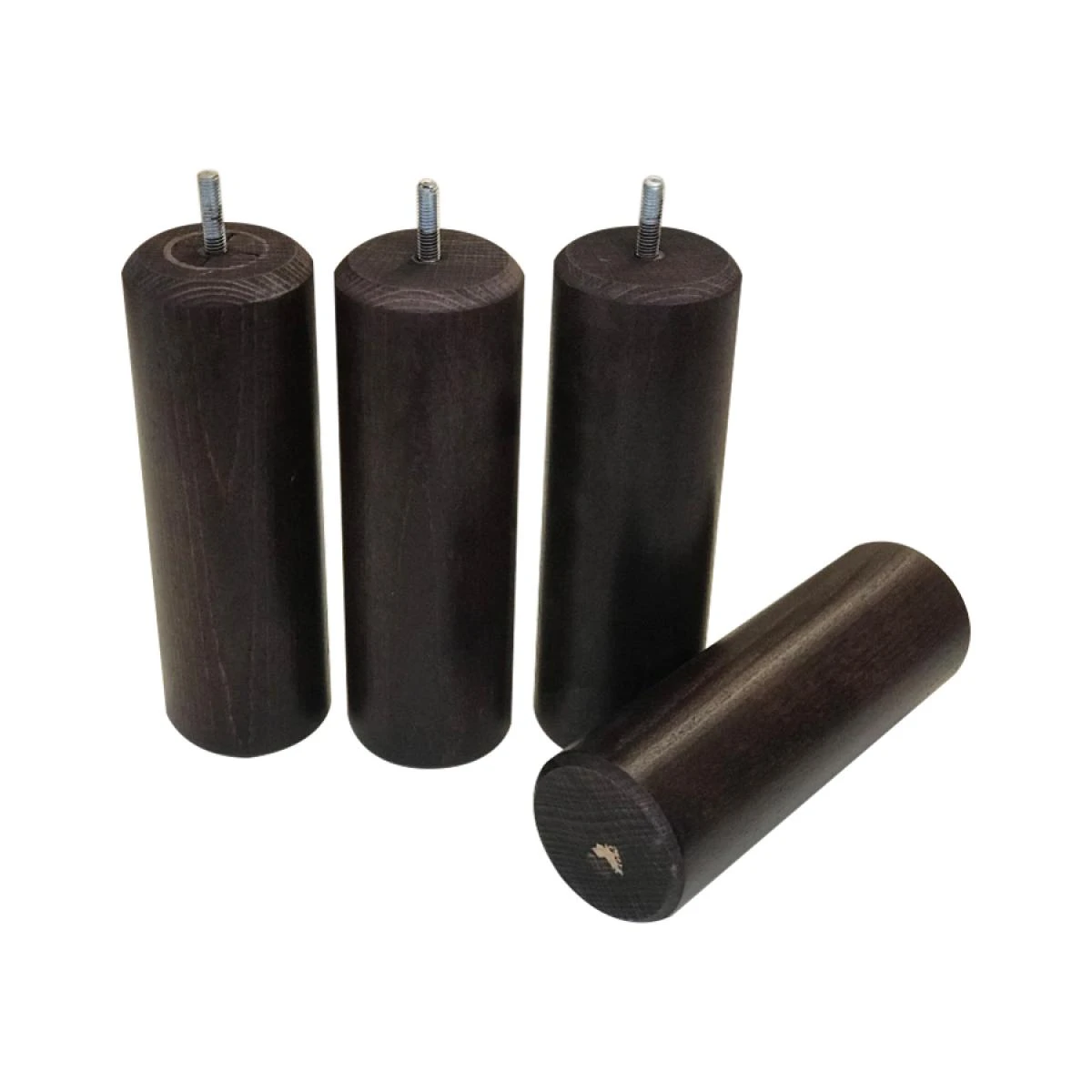 Avenue Literie Jeu De 4 Pieds Bois Acajou H 17 Cm – Image 2