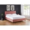 Baita Lit Double HUBERT Velours Rose 160x200cm