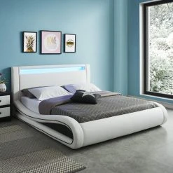 Baita Lit SOLAR LED Blanc Et Noir 160x200cm