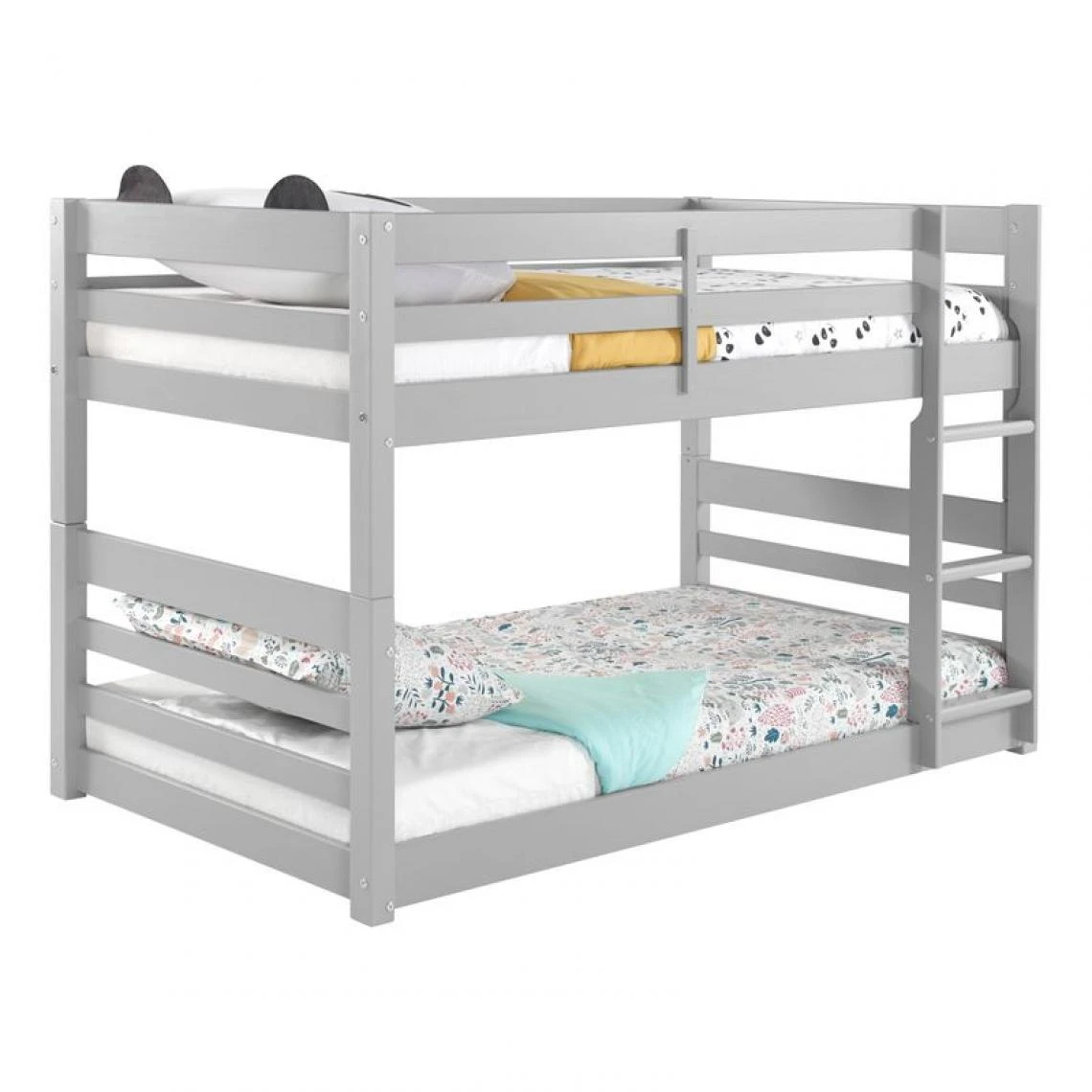 BUT Lits Superposés 2x90x190 Cm BLOOM Gris