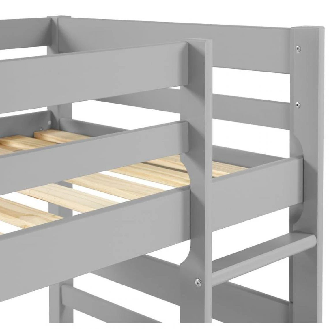 BUT Lits Superposés 2x90x190 Cm BLOOM Gris – Image 5