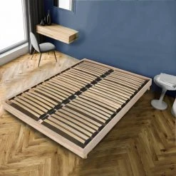 Le Quai Des Affaires Sommier Sur Pied SOMKIT 160x200 / Chêne Blanchi