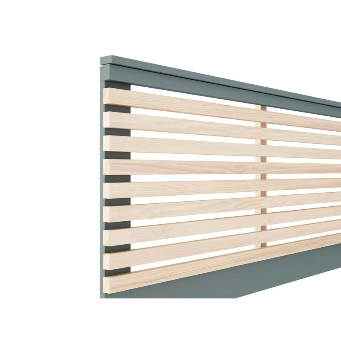 BUT Tête De Lit 146 Cm PISCO Vert Grisé. – Image 4