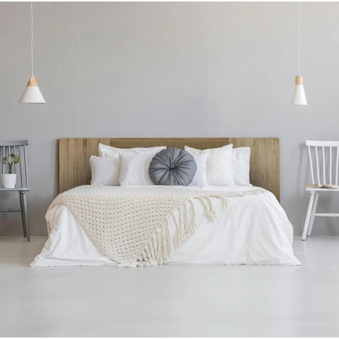 Ds Meubles Tête De Lit En Bois Massif De Pin. Modèle 3PP. 160X60x1,8cm. DS MEUB... – Image 2