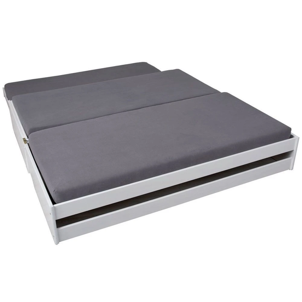 Altobuy Barbara - Lit 90x200 Cm Multifonction Vernis Blanc – Image 3