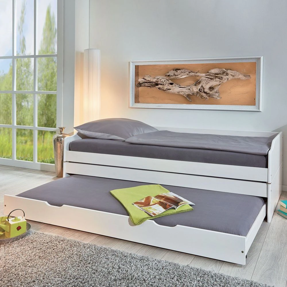 Altobuy Barbara - Lit 90x200 Cm Multifonction Vernis Blanc – Image 5