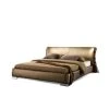Beliani Lit Design En Cuir Double 160x200 Cm Or PARIS - Or