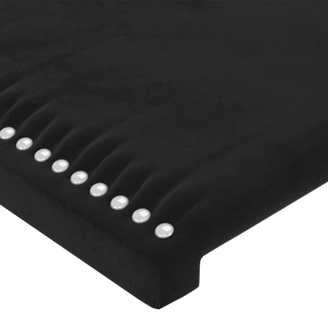 VidaXL Tête De Lit à LED Noir 144x5x118/128 Cm Velours – Image 4