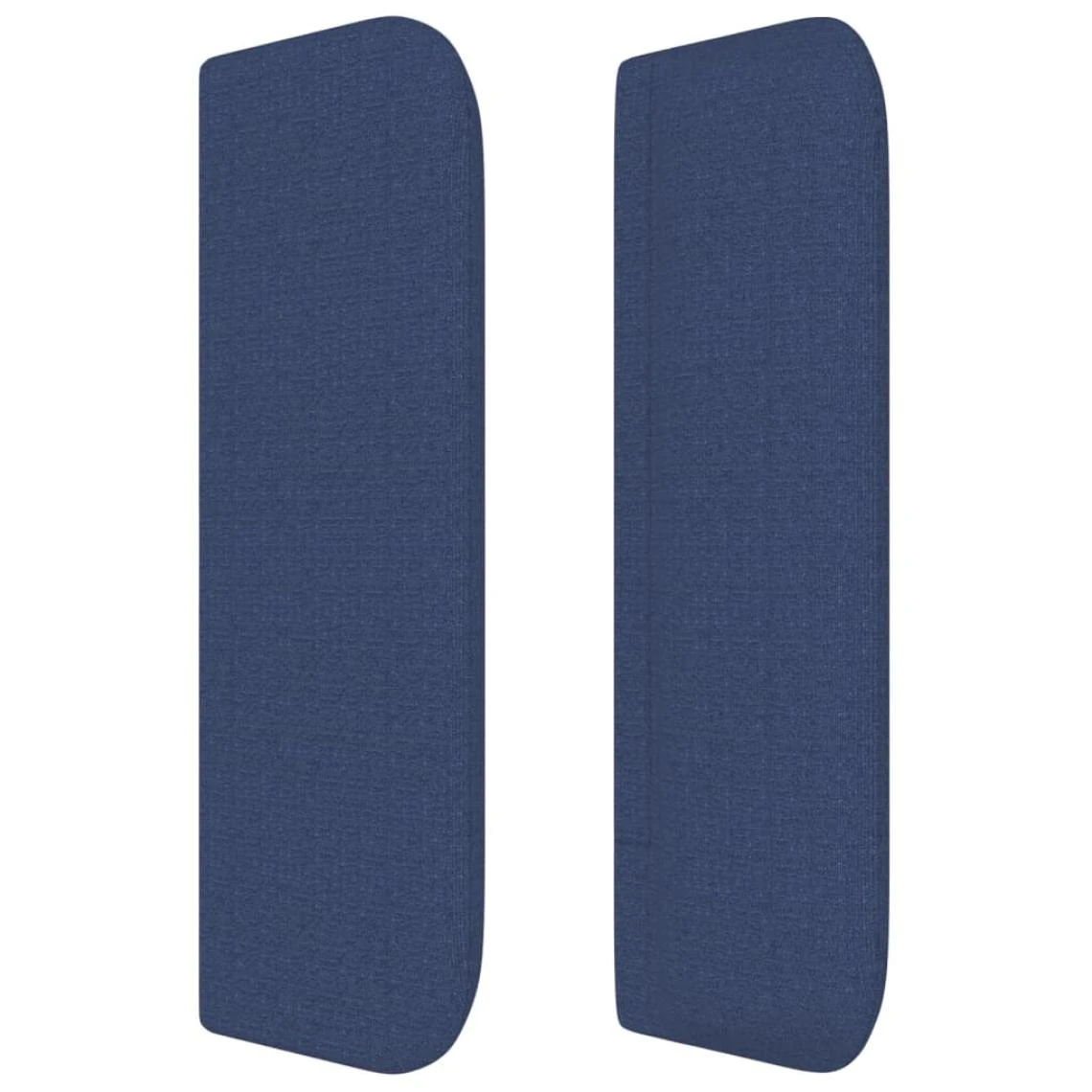 VidaXL TĂȘte De Lit Avec Oreilles Bleu 163x16x78/88 Cm Tissu â Image 4