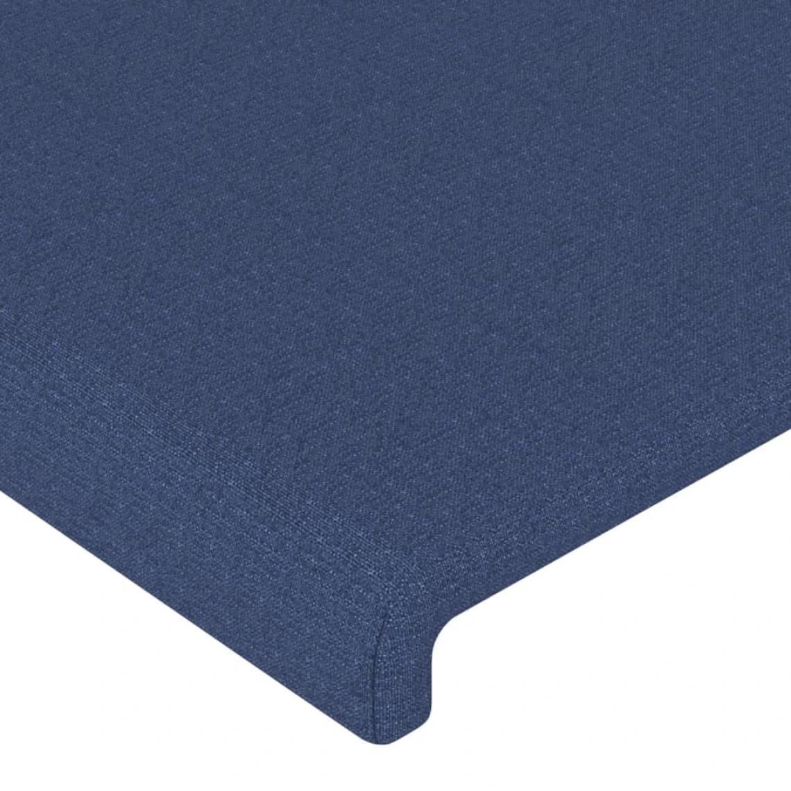 VidaXL TĂȘte De Lit Avec Oreilles Bleu 93x23x118/128 Cm Tissu â Image 5