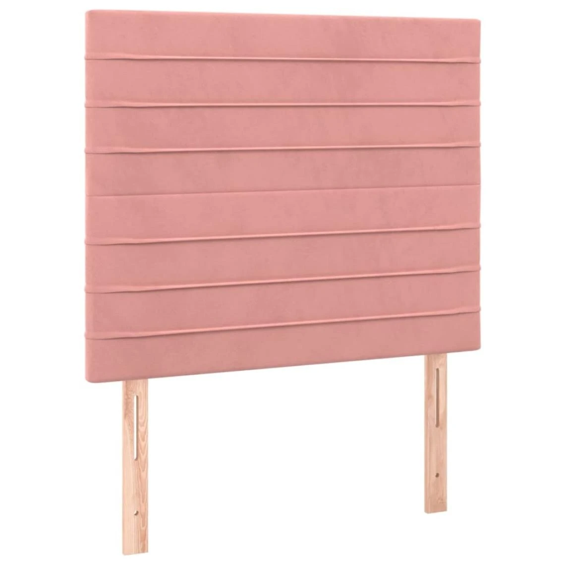 VidaXL TĂȘtes De Lit 2 Pcs Rose 100x5x78/88 Cm Velours â Image 2